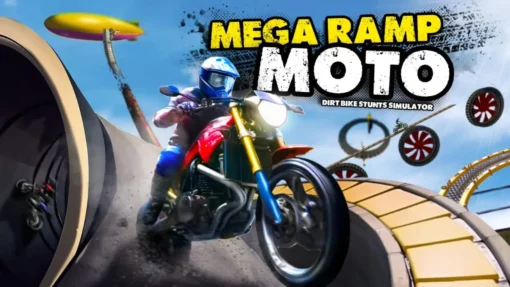 Mega Ramp Moto Dirt Bike Stunts Simulator