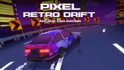 Pixel Retro Drift Arcade Car Racing